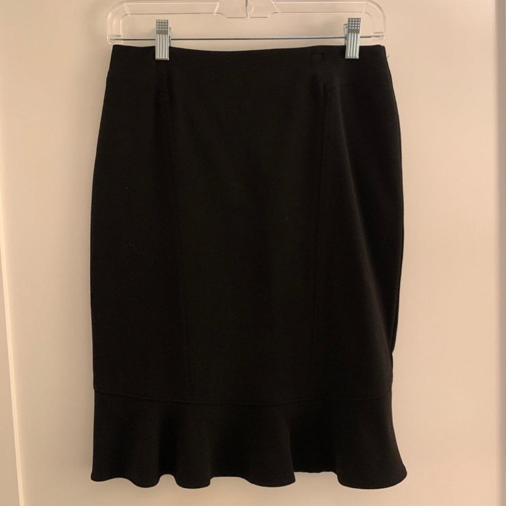 Black Knee Length Pencil Skirt